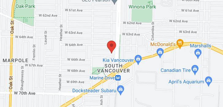 map of 529 W 65TH AVENUE